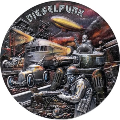 купить Остров Ниуэ 5 долларов 2023 "Дизельпанк", в футляре с сертификатом