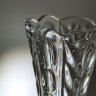 Купить Ваза для цветов с конусообразным туловом и рельефным декором, стекло, СССР, 1970-1990 гг.