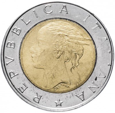 купить Италия 500 лир 1997 "50-летие Дорожной полиции Италии"