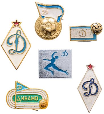 купить Знак набор из 6 штук Динамо Москва СССР