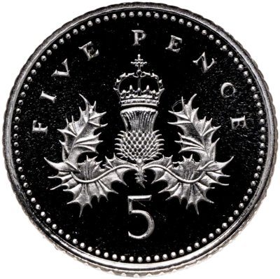 купить Великобритания 5 пенсов 1996
