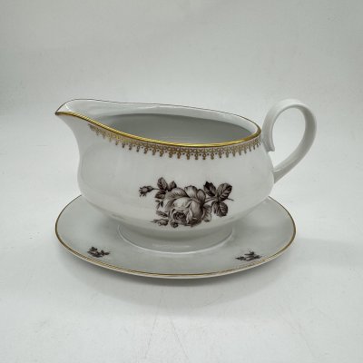 купить Соусник с цветочным декором, фарфор, деколь, золочение, Kahla-Könitz, ГДР, 1960-1990 гг.