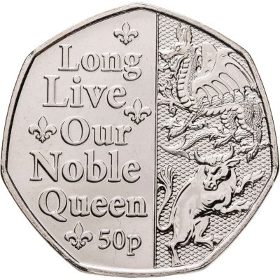 купить Остров Мэн 50 пенсов (pence) 2022 "Государственный гимн - Long Live Our Noble Queen"