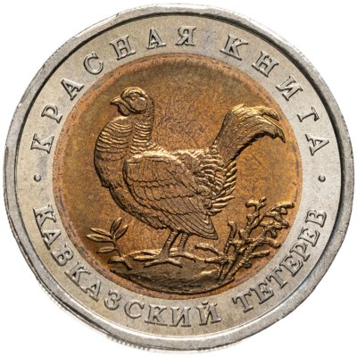 купить 50 рублей 1993 ЛМД кавказский тетерев