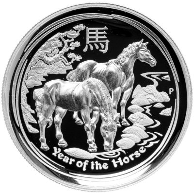 купить Австралия 1 доллар 2014 Proof «Лошадь - лунар - лунный календарь» в футляре