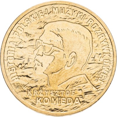 купить Польша 2 злотых 2010 "История польской музыки - Кшиштоф Комеда"
