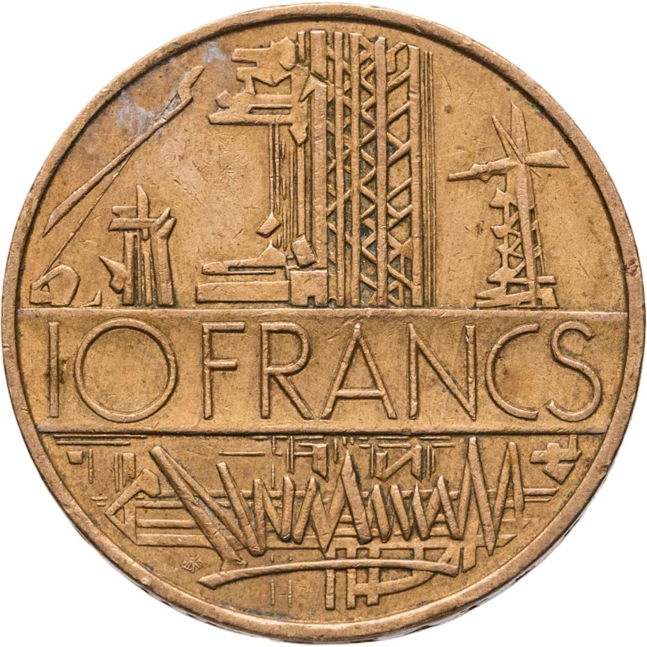 Купить Франция 10 франков (francs) 1976