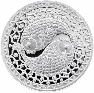 купить Беларусь 1 рубль 2009 Proof "Знаки зодиака - Рыбы"