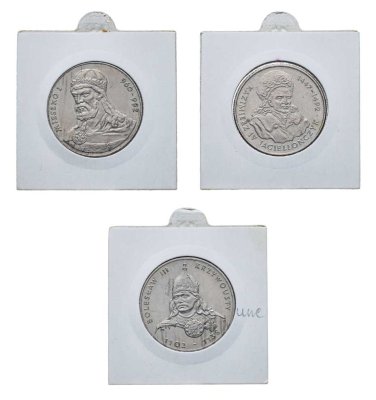 купить Польша набор юбилейных монет 1979-1993 (3 штуки) Правители Польши