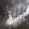 Купить Набор из 6-ти бокалов/фужеров с резным декором, хрусталь, алмазная грань, СССР, 1970-1990 гг.