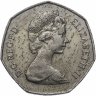 Купить Великобритания 50 новых пенсов (new pence) 1969-1983