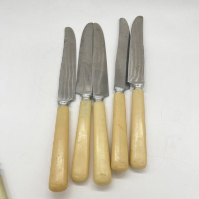 купить Набор из 6 столовых ножей, сталь, пластмасса, СССР, 1970-1990 гг.