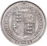 Купить Великобритания 1 шиллинг (shilling) 1887 с портретом королевы Виктории в слабе Монетник. ру XF det чистка