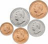 Купить Туркменистан набор из 5 монет 1, 5, 10, 20, 50 тенге 1993