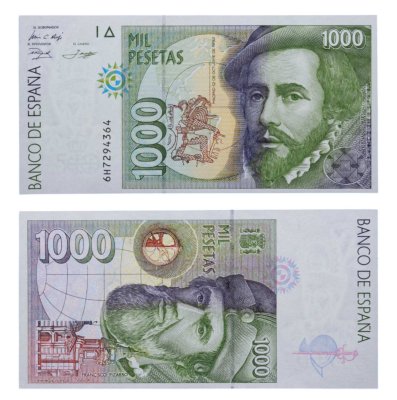 купить Испания 1000 песет 1992 года (Pick 163)