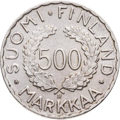 купить Финляндия 500 марок 1952 "XV летние Олимпийские игры, Хельсинки 1952"