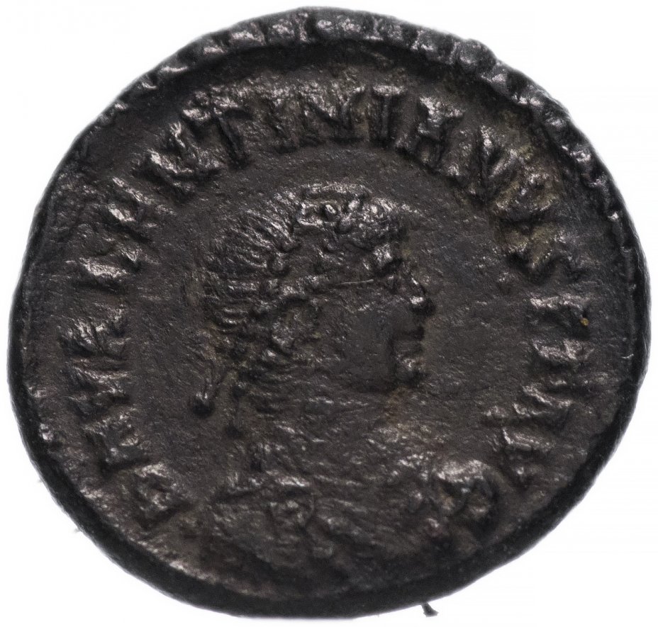 купить Римская Империя Валентиниан II 375-392 гг 4 или 5 денариев (реверс: легенда обрамлена венком)