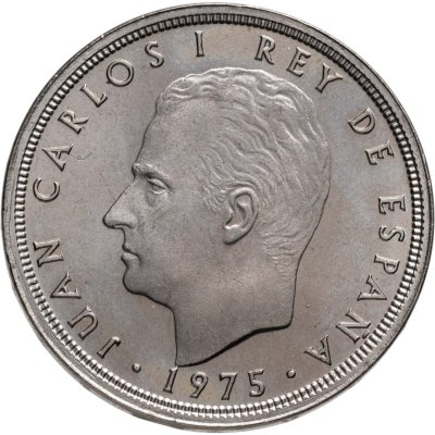 купить Испания 50 песет (pesetas) 1975, 76 внутри звезды