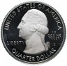Купить США 25 центов (квотер, 1/4 доллара, quarter dollar) 2018 S Proof Национальные озёрные побережья живописных камней
