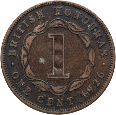 купить Британский Гондурас 1 цент (cent) 1926