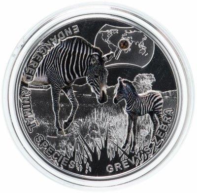 купить Остров Ниуэ 1 доллар 2014 «Исчезающие виды - зебра Греви»