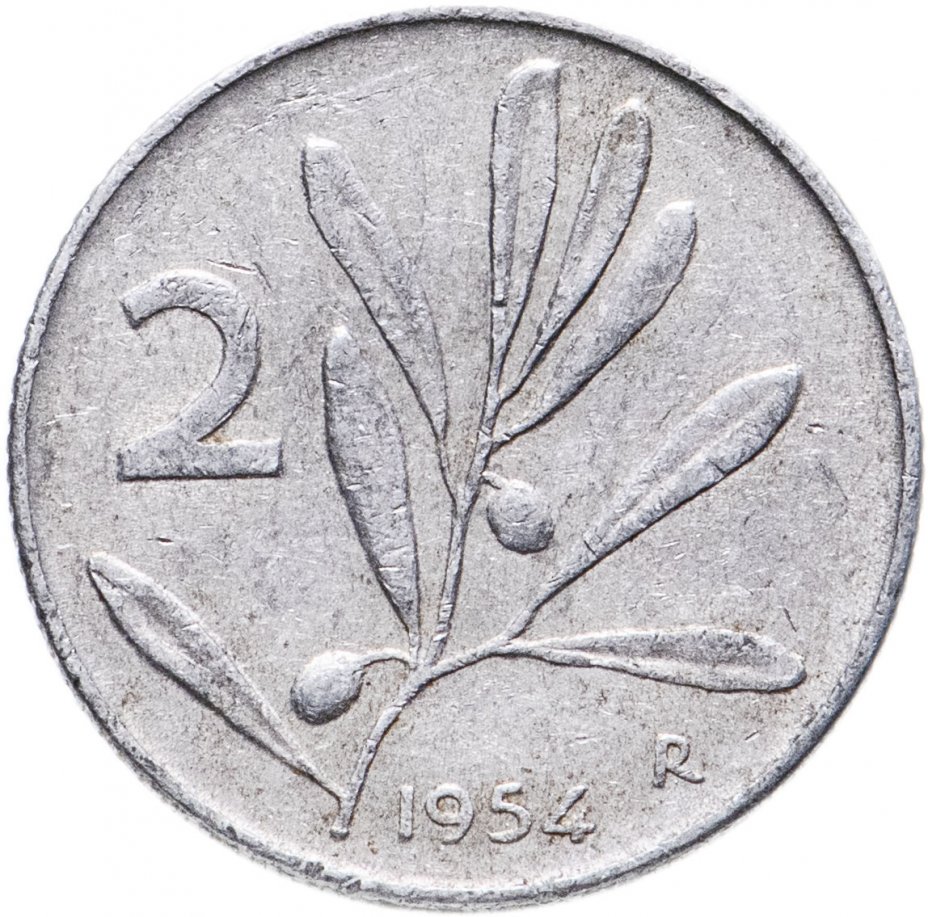 купить Италия 2 лиры 1953-1957, случайный год