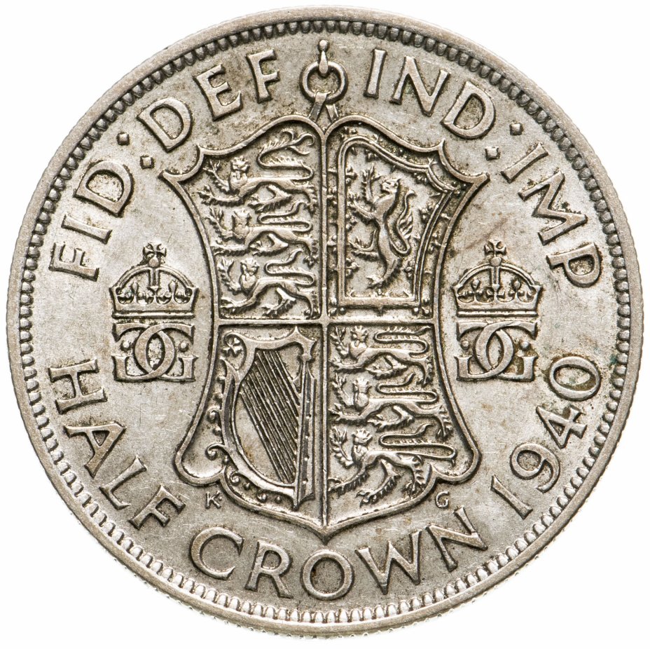купить Великобритания 1/2 кроны (crown) 1940