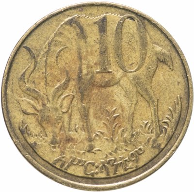 купить Эфиопия 10 сантимов (santeem) 2004-2012 магнетик, случайная дата