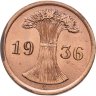 Купить Германия 2 рейхспфеннига (reichspfennig) 1936 A  знак монетного двора "A" — Берлин