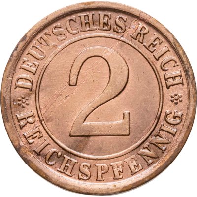 купить Германия 2 рейхспфеннига (reichspfennig) 1936 A знак монетного двора "A" — Берлин