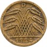 Купить Германия 5 рентенпфеннигов (rentenpfennig) 1924 D