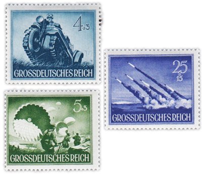 купить Германия, Третий рейх набор из 3 марок 1944 "Армия"