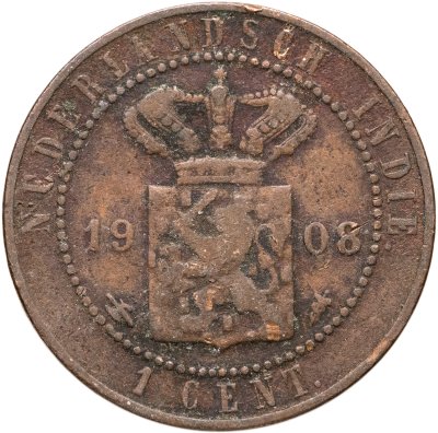 купить Голландская Ост-Индия 1 цент (cent) 1908