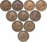 Купить Набор из 10 монет 1 пенни 1911-1927