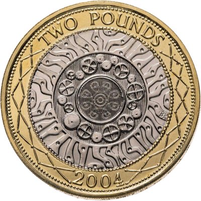 купить Великобритания 2 фунта (pounds) 2004