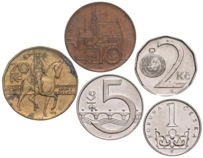 купить Чехия набор 1993-2019 (5 монет)