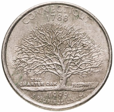 купить США 1/4 доллара (квотер, 25 центов) 1999 "Штат Коннектикут"