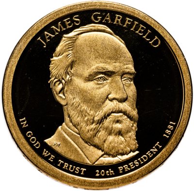 купить США 1 доллар 2011 "20-й президент Джеймс Абрам Гарфилд" S