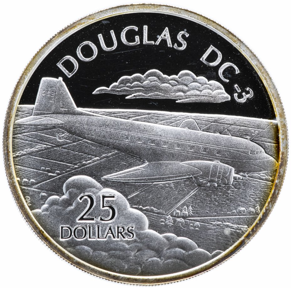 купить Соломоновы острова 25 долларов 2003 "Самолеты мира: Дуглас DC-3"