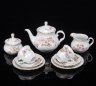 Купить Сервиз чайный тет-а-тет, украшенный цветочным декором (9 предметов), фарфор, деколь, золочение, Thun (Тун), Чехословакия, 1975-1990 гг.