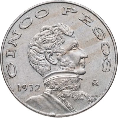 купить Мексика 5 песо (pesos) 1972
