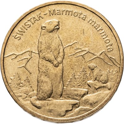 купить Польша 2 злотых (zlote) 2006 "Всемирная природа - Сурок"