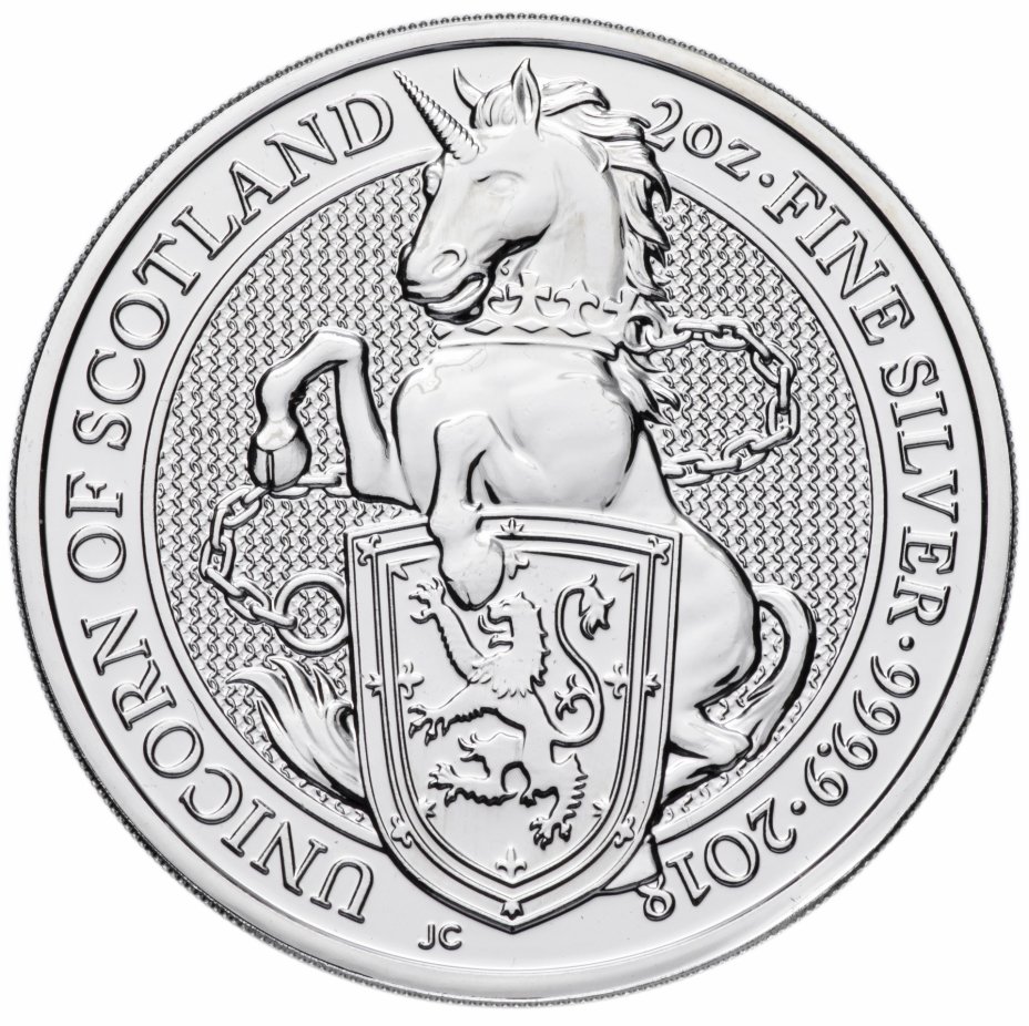 купить Великобритания 5 фунтов (pounds) 2018 "Звери королевы - Единорог Шотландии"