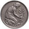 Купить Германия 50 пфеннигов (pfennig) 1950 J знак монетного двора: "J" - Гамбург