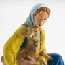 Купить Статуэтка "Сестрица Алёнушка с козлёнком", гипс, роспись, Кунгурский завод художественных изделий (Кунгурская керамика), СССР, 1977 г.