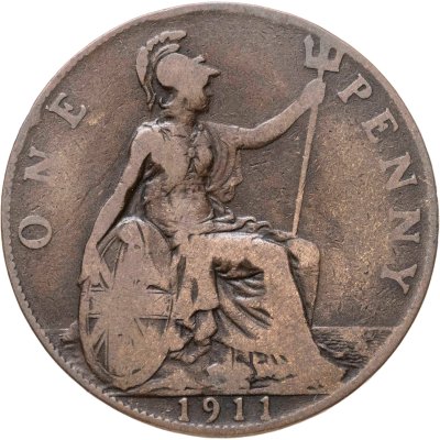 купить Великобритания 1 пенни (penny) 1911