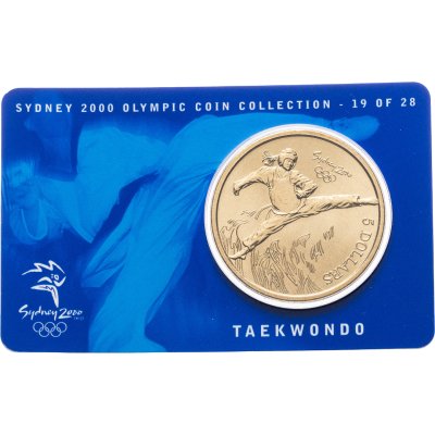 купить Австралия 5 долларов 2000 Олимпийские игры в Сиднее - Тхэквондо