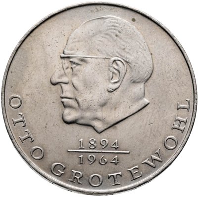 купить Германия (ГДР) 20 марок 1973 Отто Гротеволь