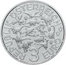 Купить Австрия 3 евро 2021 "Динозавр - Стиракозавр"