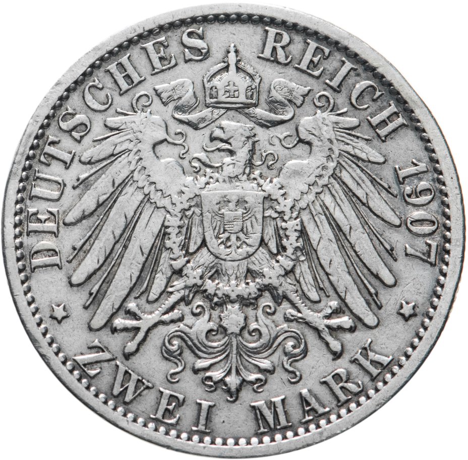 купить Германская Империя, Пруссия, 2 марки 1907 А